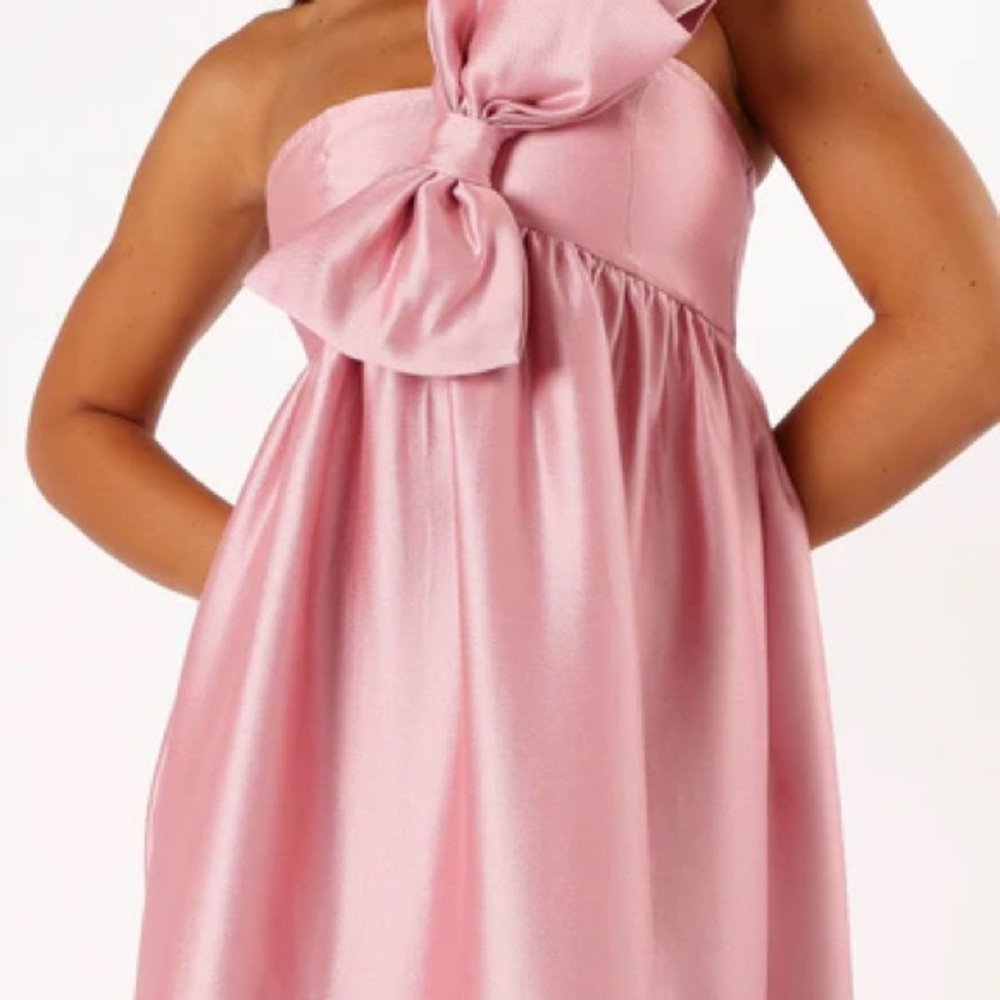 Petal & Pup Elegant Pink Satin Dress